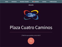 Tablet Screenshot of plazacuatrocaminos.com.mx